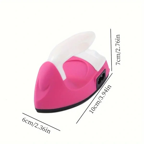 Fier de calcat mini multifunctional portabil, alb, 10x15cm