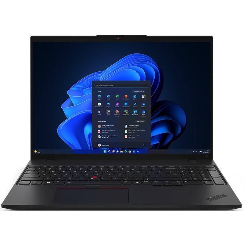 Laptop Lenovo 16'' ThinkPad L16 Gen 1, WUXGA IPS, Procesor Intel® Core™ Ultra 7 155U (12M Cache, up to 4.80 GHz), 24GB DDR5, 1 TB SSD, Intel Graphics, no os, Black