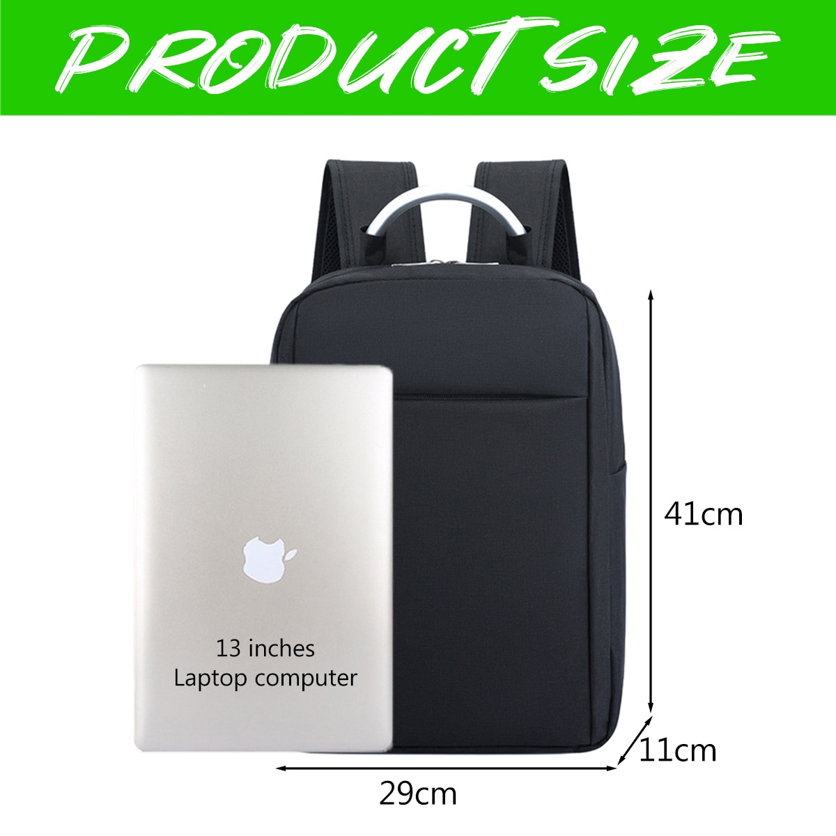 Rucsac laptop calatorie, negru 39x29x10cm, set rucsacuri