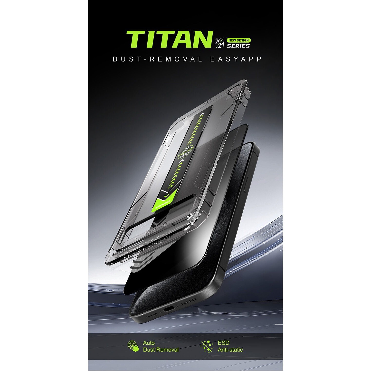 Set 2 Folii Protectie Ecran Din Sticla Securizata, Cu Dispozitiv De Aplicare Automata In 30 De Secunde Cu Easy App, Compatibil Cu Iphone 13/14 Pro Max