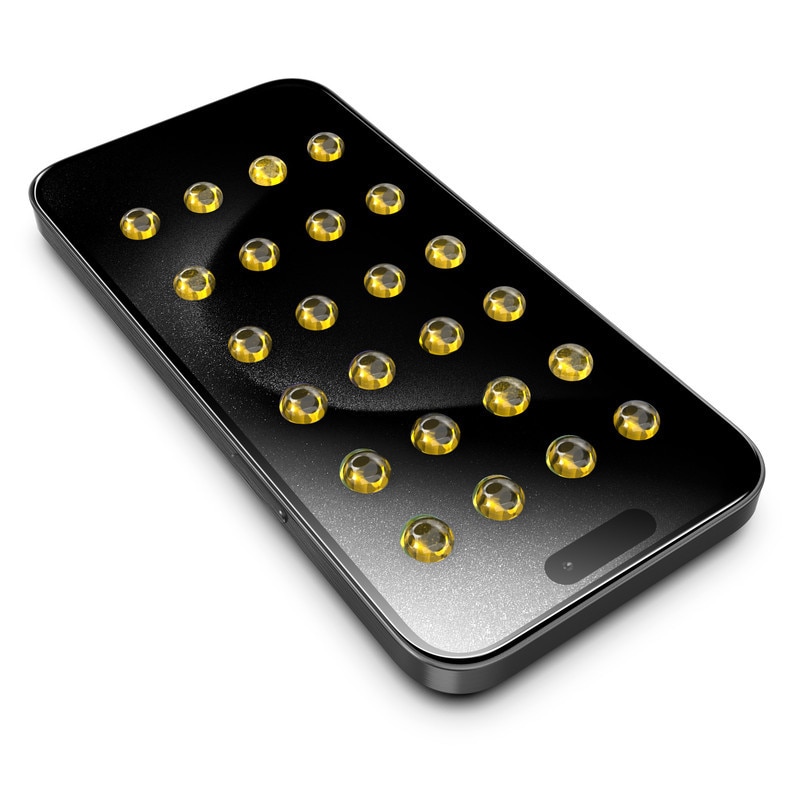 Folie de protectie pentru ecranul iPhone 14 Pro Max, cu kit de aplicare rapida si functie de indepartare automata a prafului, sticla temperata 9H+, claritate Super HD, tratament electronic oleofob si anti-amprente