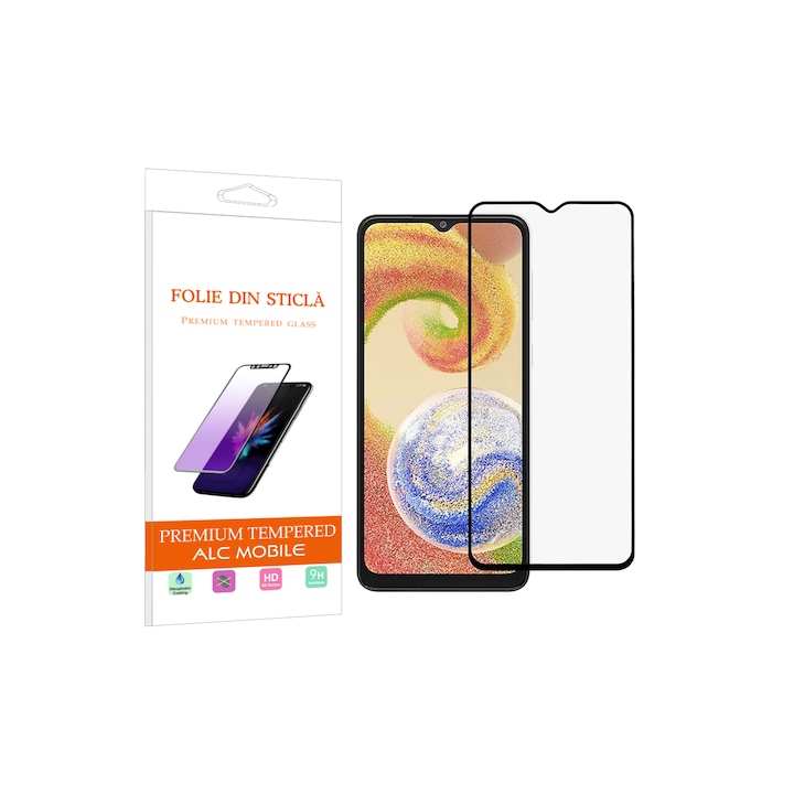 Folie sticla compatibila cu Samsung Galaxy A25 - Contur negru ALC