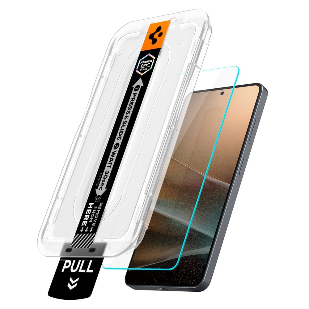 Set 2x Folii Spigen Glas.tR EZ-FIT Pro Anti-reflexie din sticla pentru Samsung Galaxy S26, Protectie Profesionala, Ultra Rezistenta, Calitate Premium, Transparenta