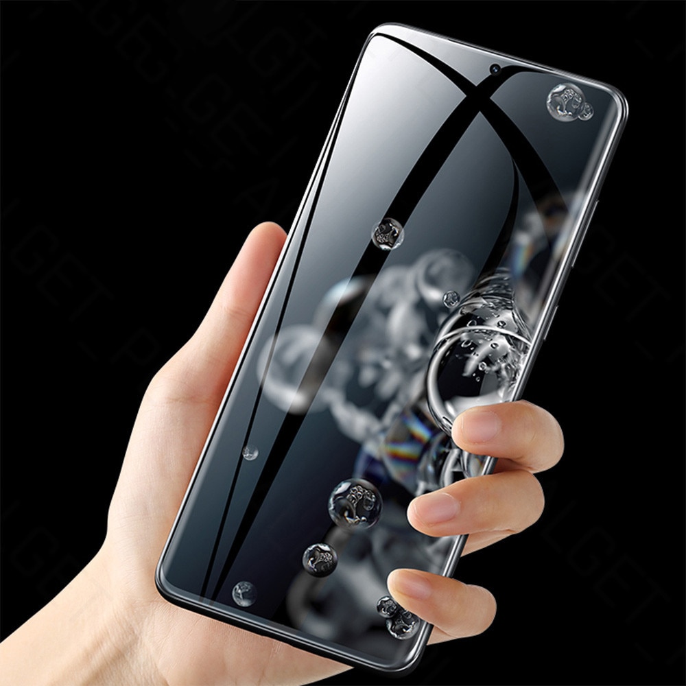 Folie Impact Flex compatibila cu Samsung Galaxy S26 Ultra, Polimer siliconic de 300 microni, Instalare fara lichid in 4 pasi, NanoLiq Technology, Compatibila cu senzorul de amprenta si cu orice husa