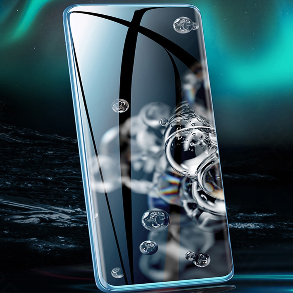 Folie Impact Flex compatibila cu Samsung Galaxy S26 Ultra, Polimer siliconic de 300 microni, Instalare fara lichid in 4 pasi, NanoLiq Technology, Compatibila cu senzorul de amprenta si cu orice husa