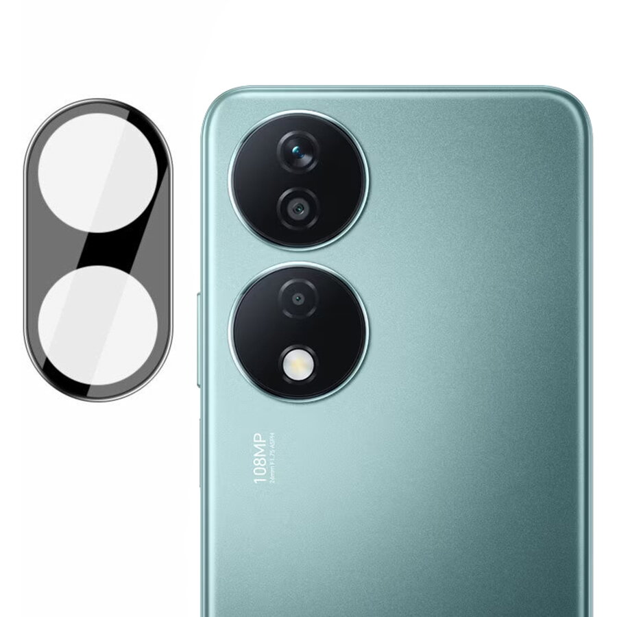 Folie Camera pentru Honor X7b / X7b 5G / 90 SMART - Techsuit Full Camera Glass - Black