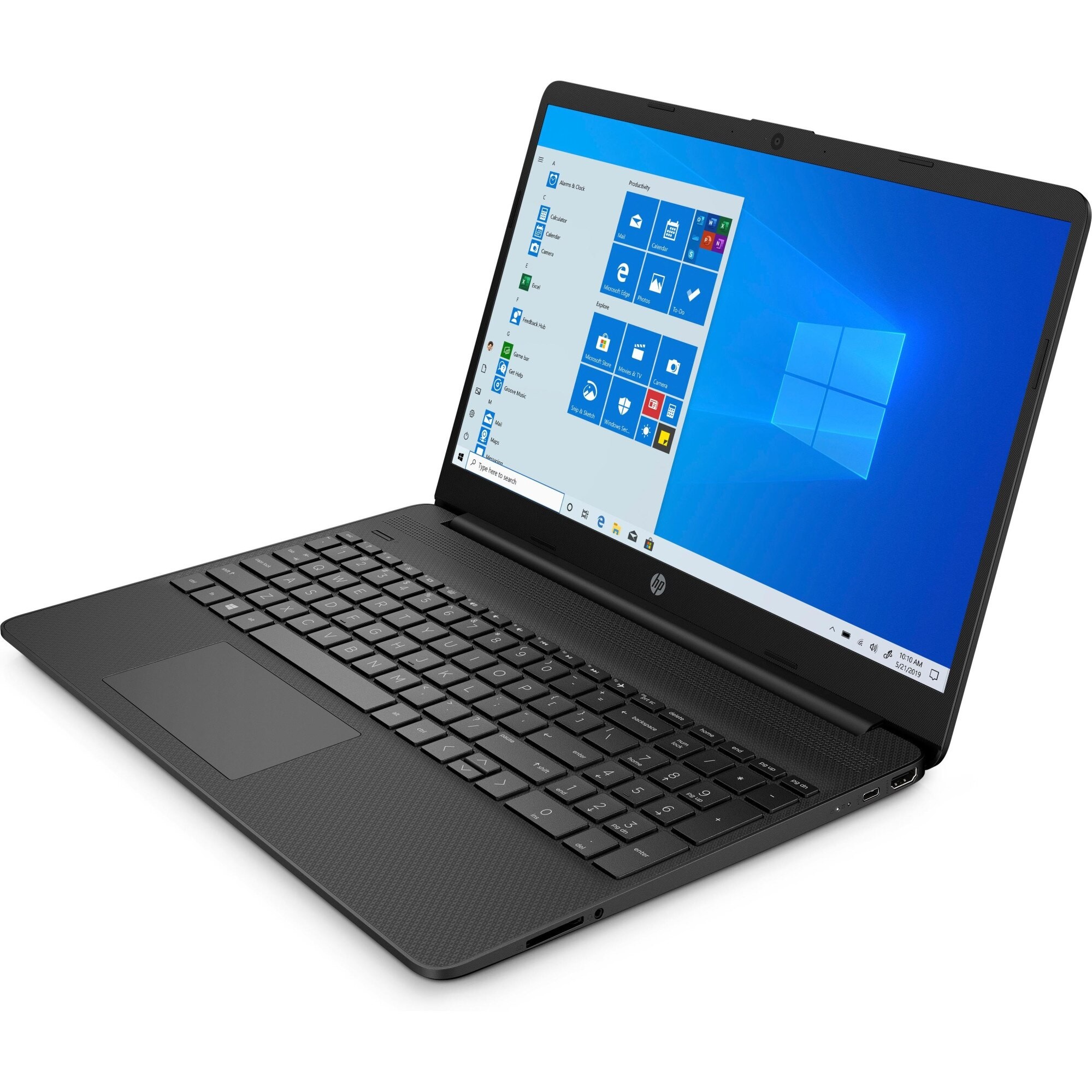 Laptop HP 15s, 15.6", i3 1005G1, pana la 3.4 GHz, 4 GB RAM, 256 GB SSD, Windows 10 Home