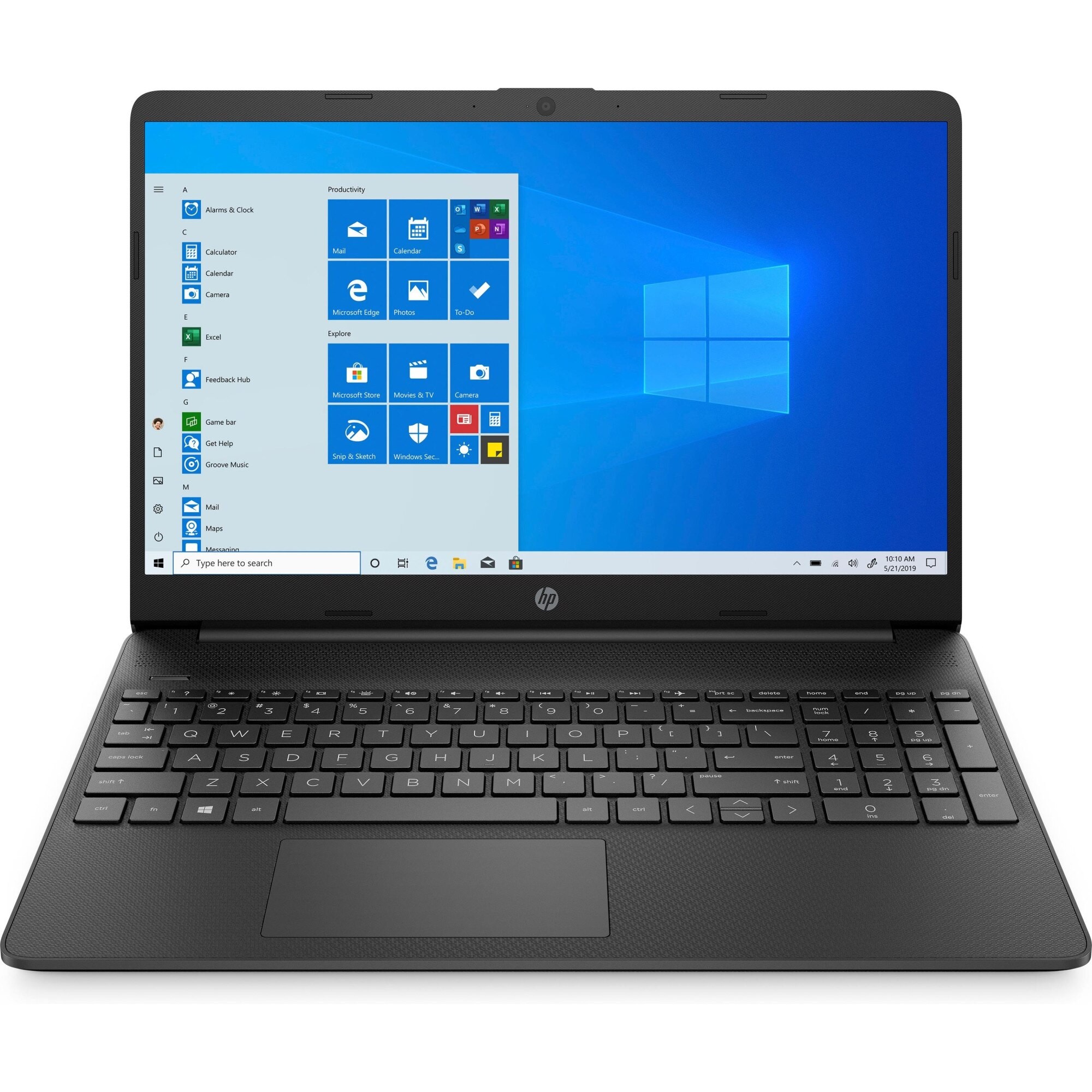 Laptop HP 15s, 15.6", i3 1005G1, pana la 3.4 GHz, 4 GB RAM, 256 GB SSD, Windows 10 Home