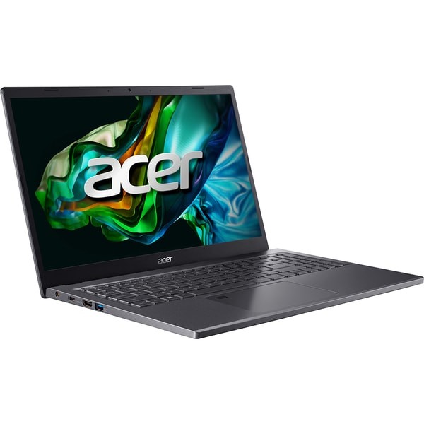 Laptop ACER Aspire 5 A515-58M-77K8, Intel Core i7-1355U pana la 5GHz, 15.6" Full HD, 16GB, SSD 512GB, Intel Iris Xe Graphics, Free Dos, Gri