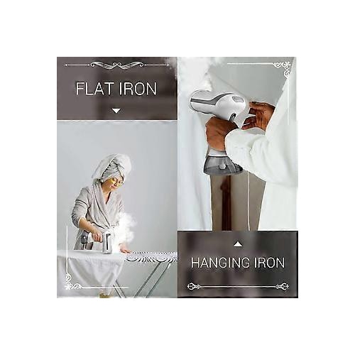 Fier de calcat cu aburi portabil 1500W alb 350ml 110V