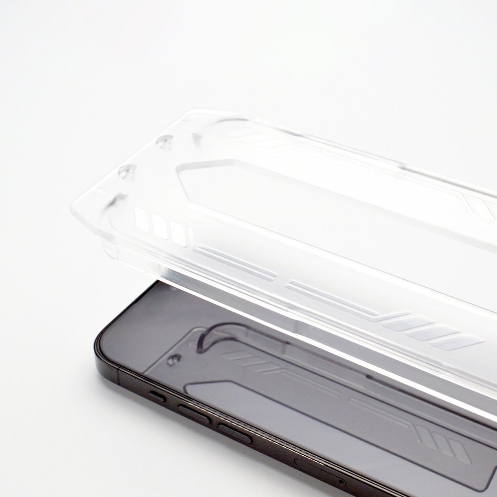 Folie protectie telefon pentru Iphone 13 Pro, WOZINSKY, Sticla Securizata, Negru/Transparent
