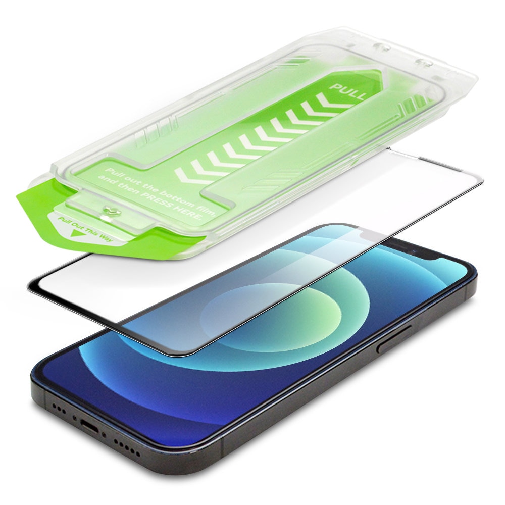 Folie protectie telefon pentru Iphone 13 Pro, WOZINSKY, Sticla Securizata, Negru/Transparent