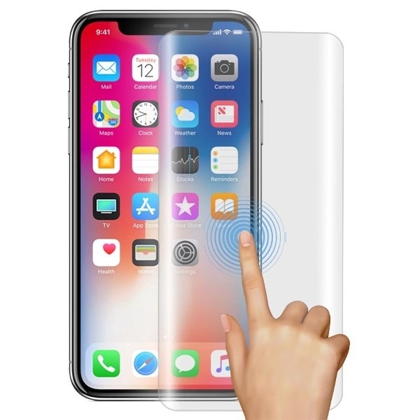 Folie hidrogel Grizz HydroFilm, transparenta, flexibila, set complet pentru protectia ecranului telefonului