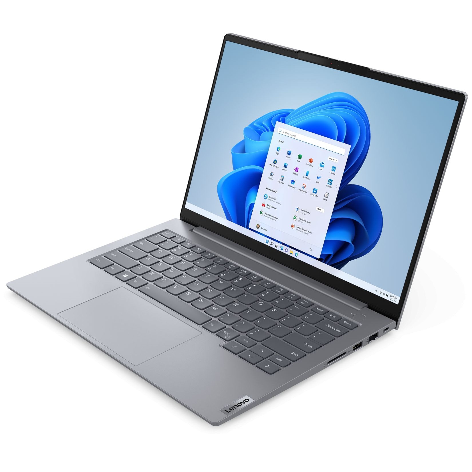 Laptop Lenovo ThinkBook 14 G8 IRL, 14" WUXGA 1920x1200 IPS 300nits, Intel Core 5 210H 8-core, 32 GB DDR5, 2 x 512 GB SSD m2 PCIe, Intel Graphics, Windows 11 Pro, Aluminium Case 1.36 kg Arctic Grey