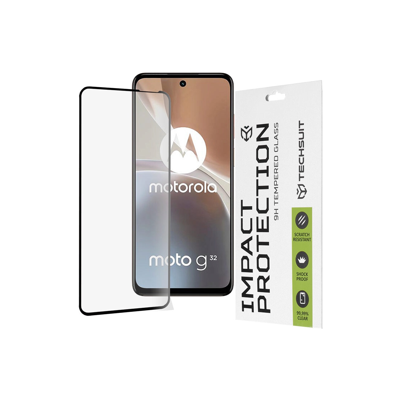 Folie sticla Motorola Moto G32 Techsuit 111D Full Glue Full Cover, negru