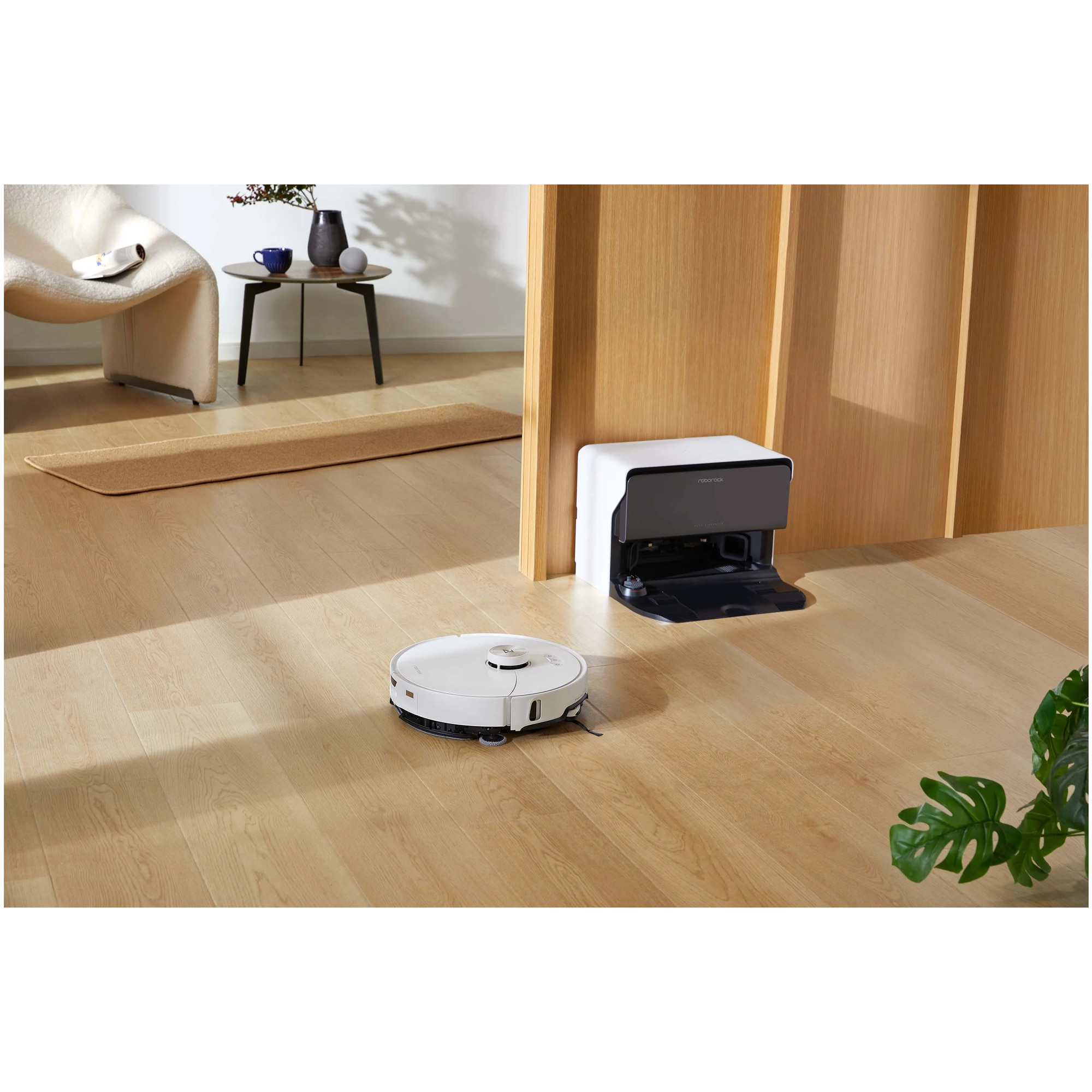 Aspirator robot Roborock S8 MaxV Ultra Combi, 60 W, 10000 Pa, Autonomie 180 minute, Recipient praf 0.27 l, Rezervor apa 0.1 l, 300 mp, Wi-Fi, Amazon Alexa, Siri, Google Home (Alb)