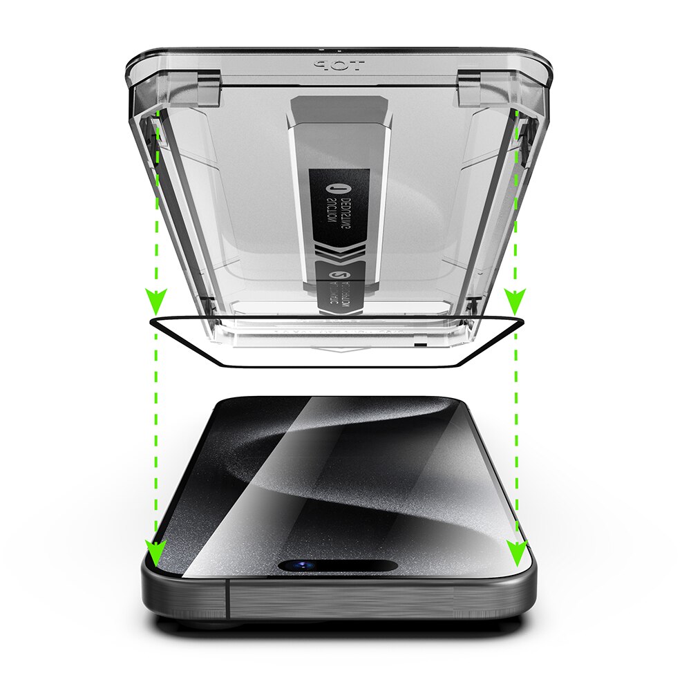 Set 2 folii de protectie MOGU® pentru iPhone 17e/16e, Sticla securizata, Cu margine neagra, Kit de auto-instalare, Montare rapida in 30 secunde, Auto-eliminare a prafului, Full Cover, Anti-spion, Anti-amprente, Compatibila cu Huse, 6.1 inch, Privacy