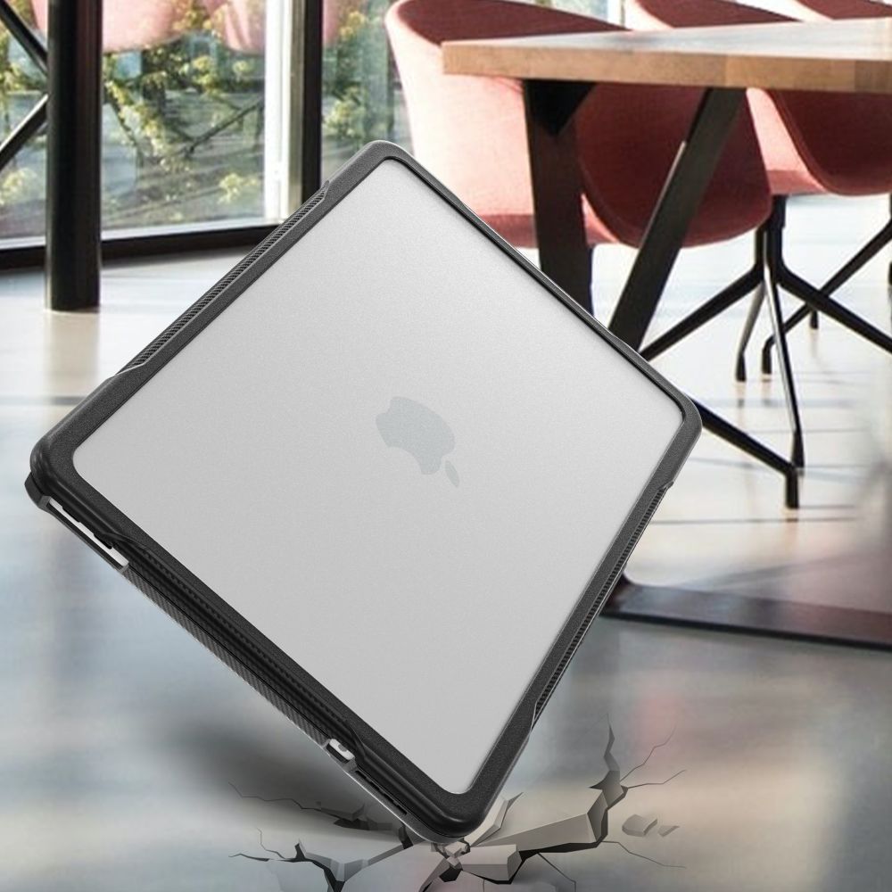 Carcasa laptop Tech-Protect Velar compatibila cu MacBook Neo 13 inch, Negru / Transparent