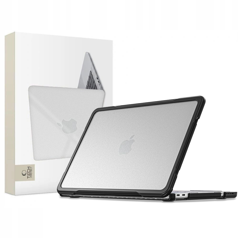 Carcasa laptop Tech-Protect Velar compatibila cu MacBook Neo 13 inch, Negru / Transparent