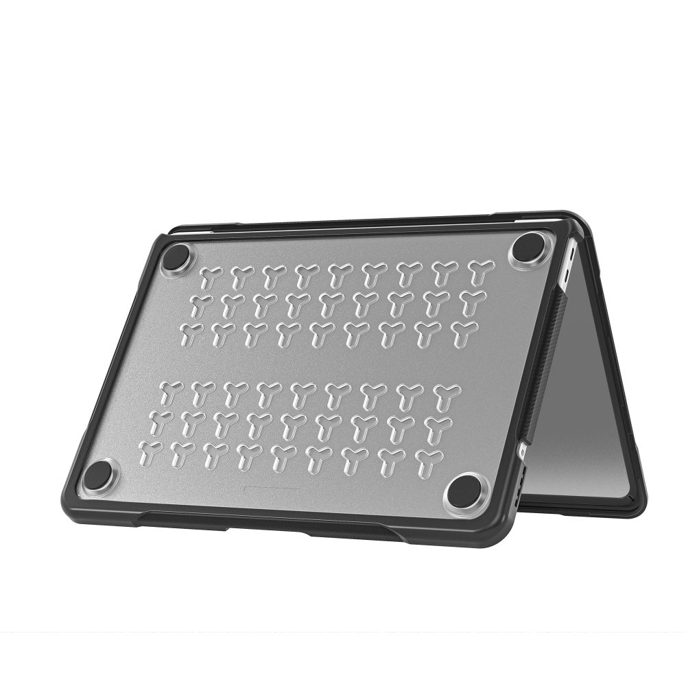 Carcasa laptop Tech-Protect Velar compatibila cu MacBook Neo 13 inch, Negru / Transparent