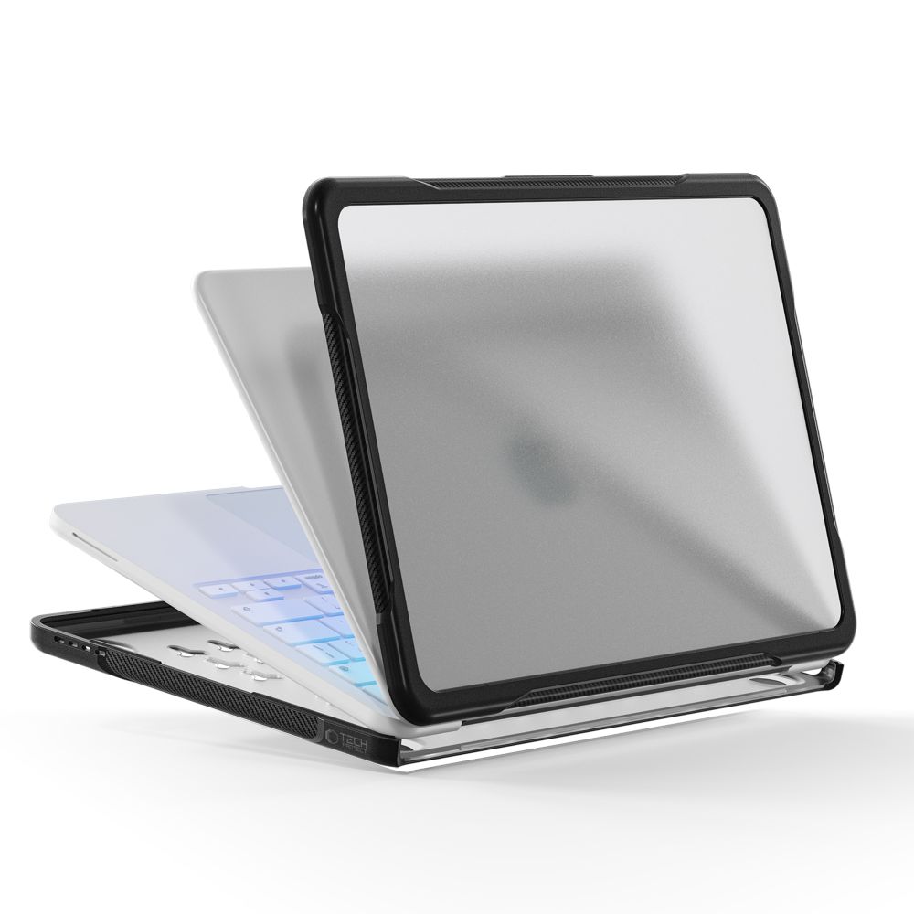 Carcasa laptop Tech-Protect Velar compatibila cu MacBook Neo 13 inch, Negru / Transparent
