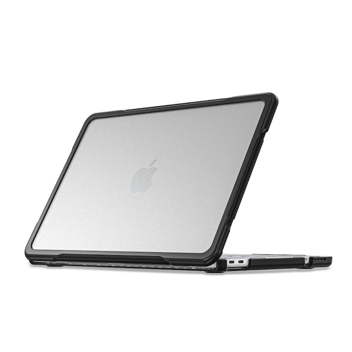 Carcasa laptop Tech-Protect Velar compatibila cu MacBook Neo 13 inch, Negru / Transparent