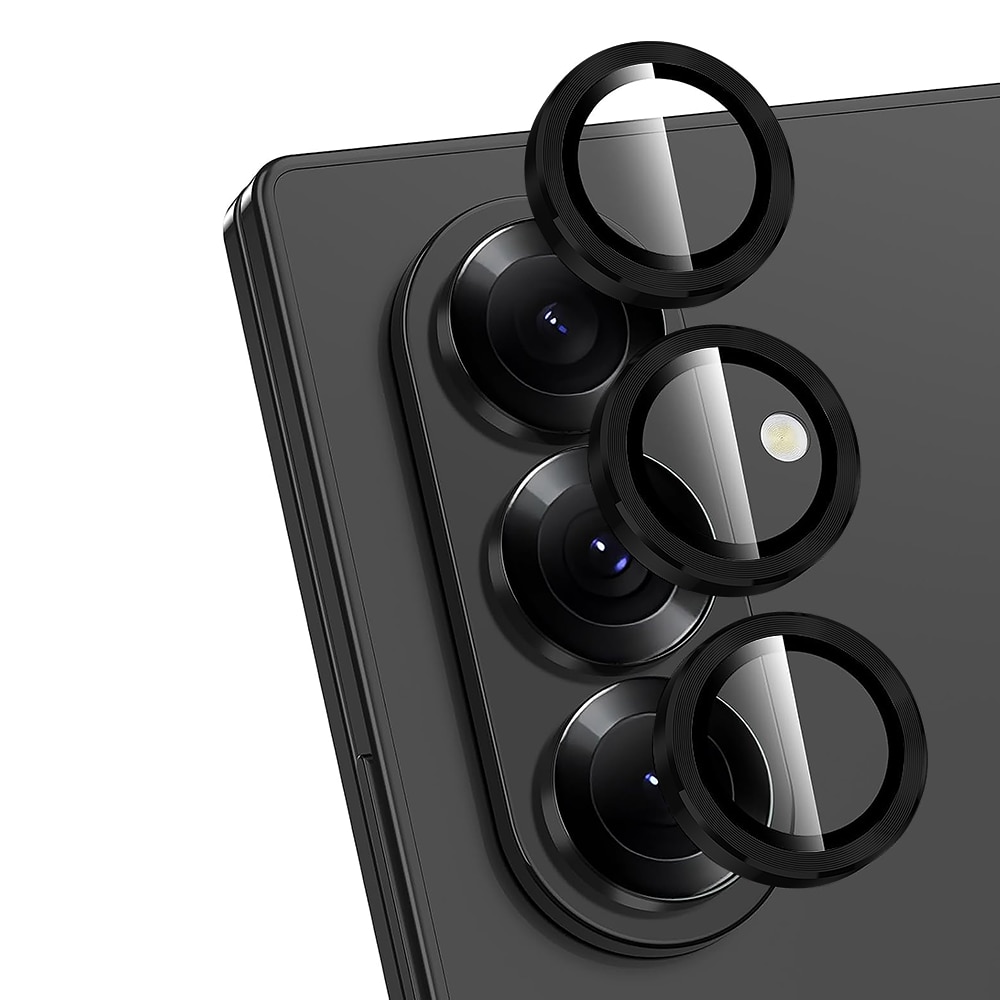 Folie Protectie Lentile Camera compatibila cu Samsung Galaxy Z Fold7, CASEY STUDIOS™ MaxDefense+, Ultra HD, Anti Amprente, Anti Zgarieturi, Anti Socuri, Negru