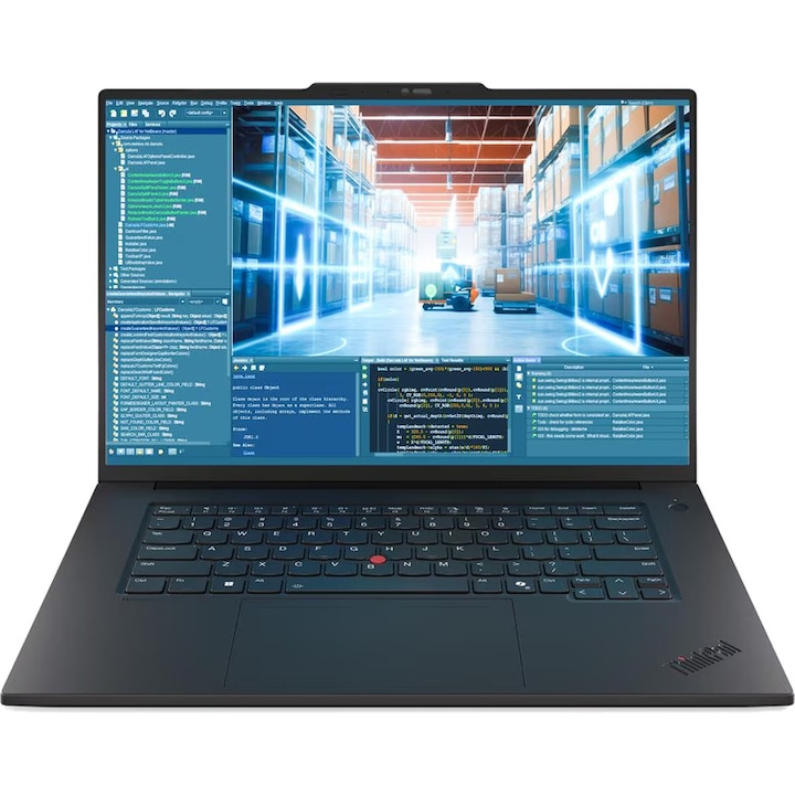 Ultrabook Lenovo ThinkPad P1 Gen. 8 Procesor Intel® Core™ Ultra 7 265H 24M Cache, up to 5.3 GHz 16" WUXGA IPS, 32GB LPCAMM2 LPDDR5X, 1TB SSD, Intel Arc 140T, Win 11 Pro, Negru