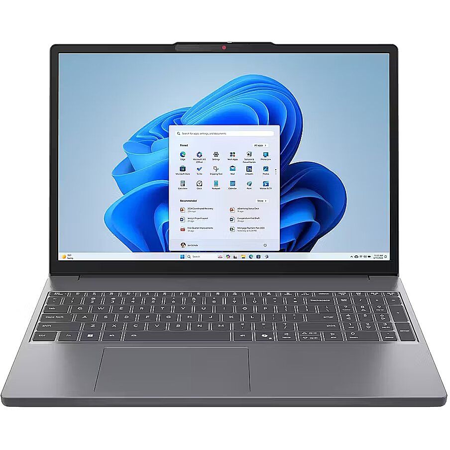 Laptop Lenovo IdeaPad Slim 3 15ARP10 83K700B0PB, 15.3 inch 1920 x 1200, AMD Ryzen 5 7535HS 6 C / 12 T, 3.3 GHZ - 4.55 GHz, 3 MB 16 MB cache, 24 GB DDR5, 512 GB SSD, AMD Radeon Graphics, Windows 11