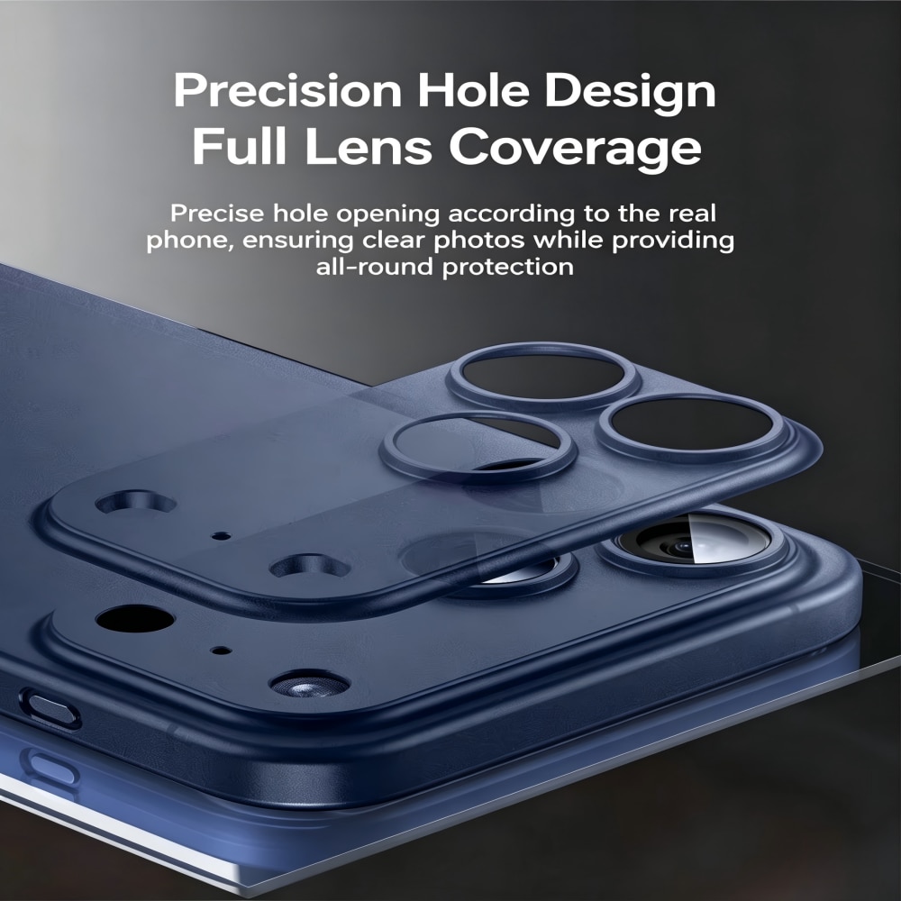 Folie Protectie Camera compatibila cu iPhone 17 Pro max, Full Cover, Protectie Profesionala, Sticla temperata 9H, Ultra HD, Anti Amprente, Anti Zgarieturi, Anti Socuri, Albastru