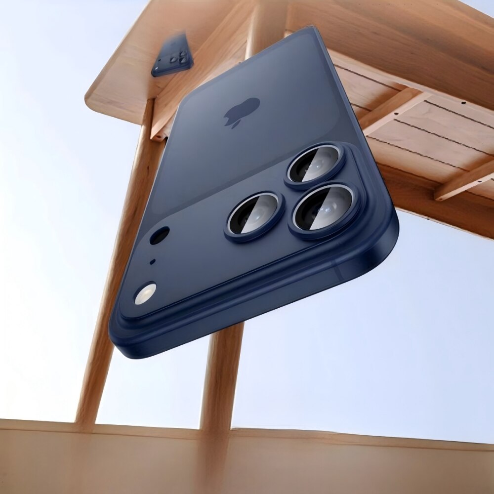 Folie Protectie Camera compatibila cu iPhone 17 Pro max, Full Cover, Protectie Profesionala, Sticla temperata 9H, Ultra HD, Anti Amprente, Anti Zgarieturi, Anti Socuri, Albastru