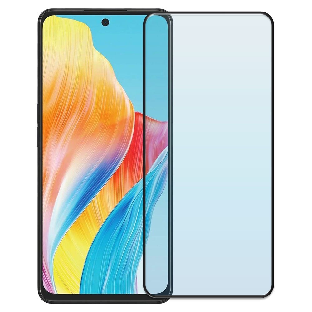 Folie din sticla securizata pentru Oppo A98 5G, HAMSTERBOX Glass Shield, Protectie completa ecran, Full face, Aplicare rapida, Case Friendly, Transparenta