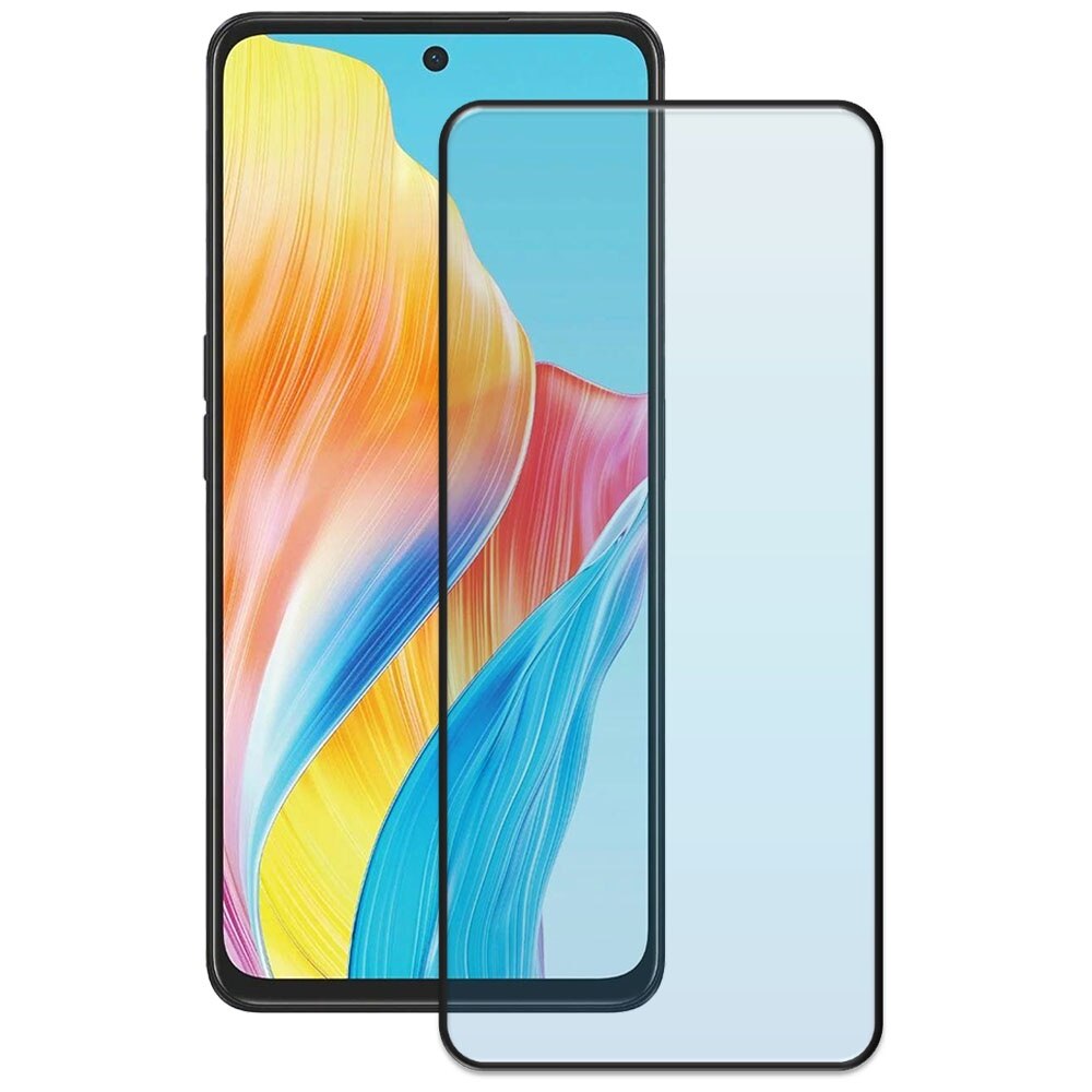 Folie din sticla securizata pentru Oppo A98 5G, HAMSTERBOX Glass Shield, Protectie completa ecran, Full face, Aplicare rapida, Case Friendly, Transparenta