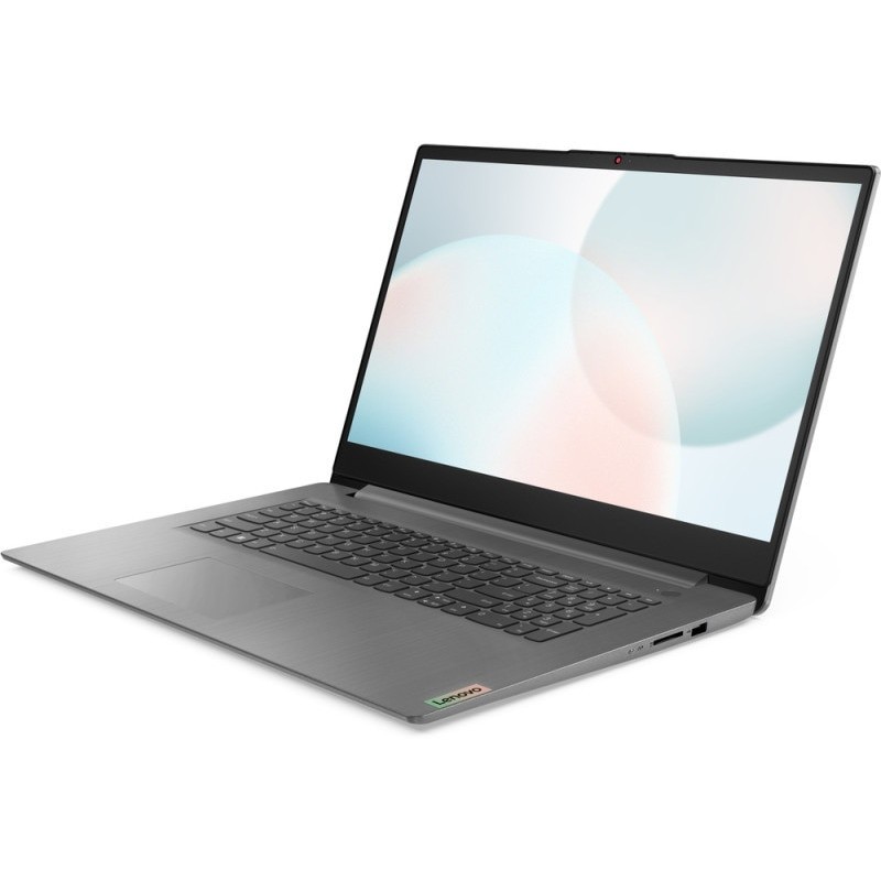 Laptop Lenovo IdeaPad 3 cu procesor procesor AMD Ryzen™ 7 5825U pana la 4.5GHz, 17.3" HD+, 16GB DDR4, 256 GB SSD, AMD Radeon™ Graphics, No OS, Grey