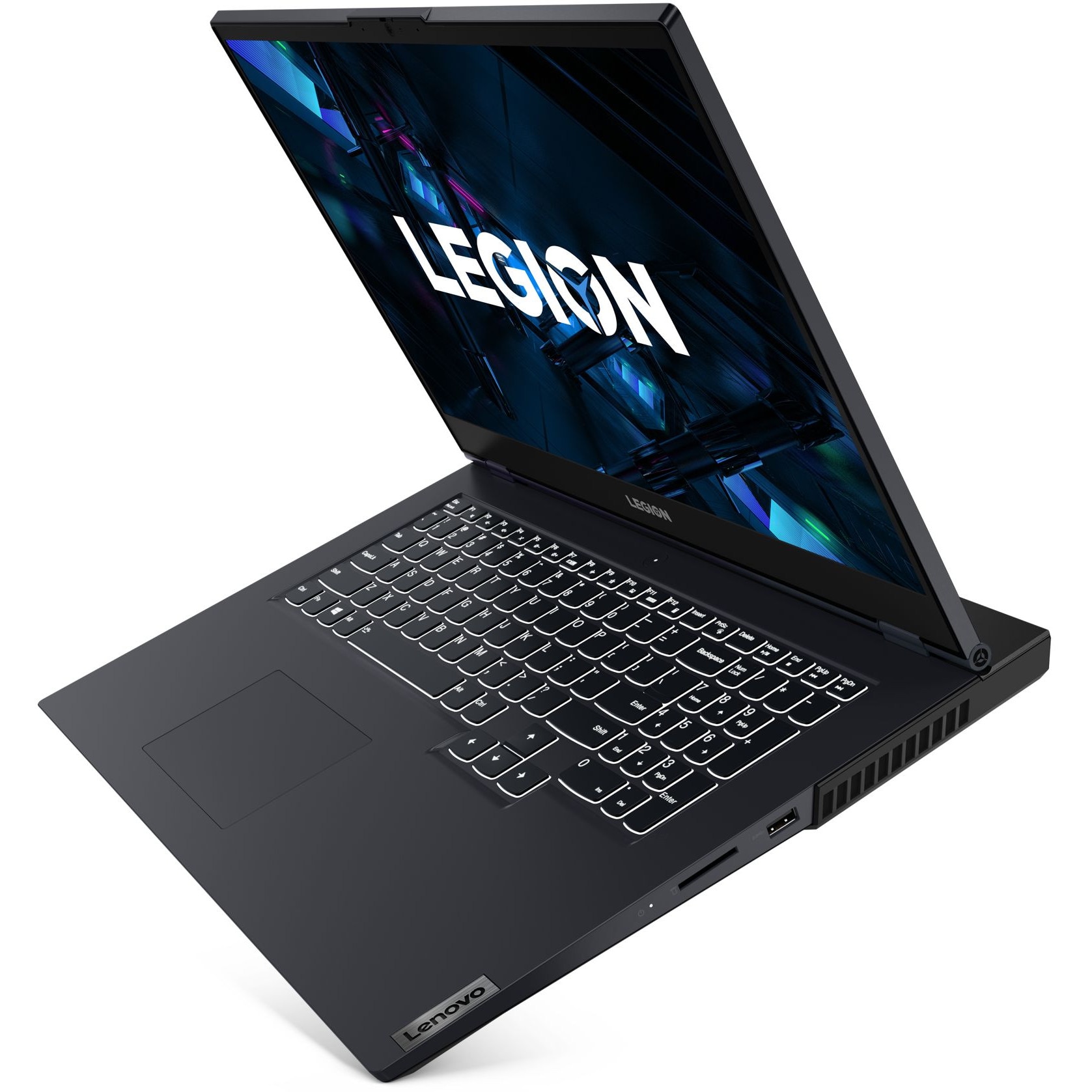 Laptop Lenovo Legion 5 17ACH6H, 17.3" FHD IPS 300nits 144Hz, AMD Ryzen 7 5800H 8-core, 40 GB DDR4, 256 GB SSD m2 PCIe, 512 GB SSD m2 PCIe, NVIDIA GeForce RTX 3060 6GB GDDR6, Windows 11 Home, 2.98 kg Phantom Blue