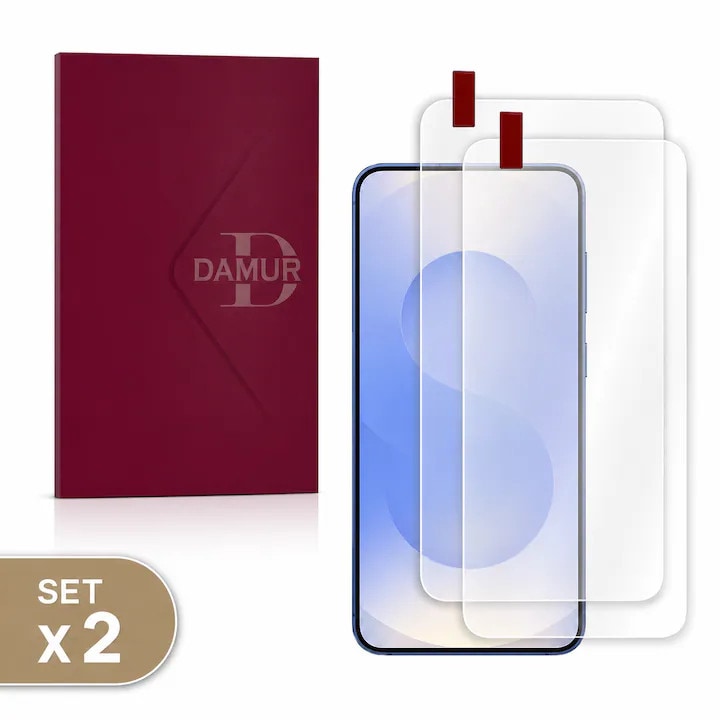 Set 2 x Folie Clear pentru Honor Magic8 Pro, Instalare acasa, Protectie zgarieturi, Antisoc, Silicon Regenerabil, Performance Hydrogel, Pachet 2 folii, Transparent