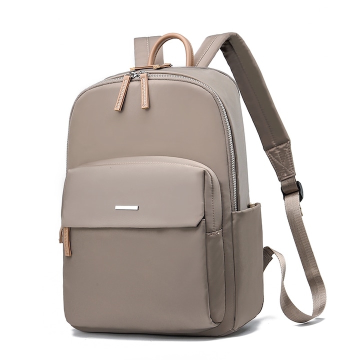 Rucsac dama, Oxford, impermeabil, verde inchis, 30x16x41cm