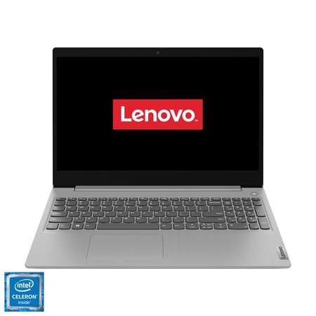 Laptop Lenovo IdeaPad 3 15IML05 cu procesor Intel® Celeron® 5205U, 15.6" Full HD, 12GB, SSD 256GB, Intel® UHD Graphics, FreeDOS, Platinum Grey
