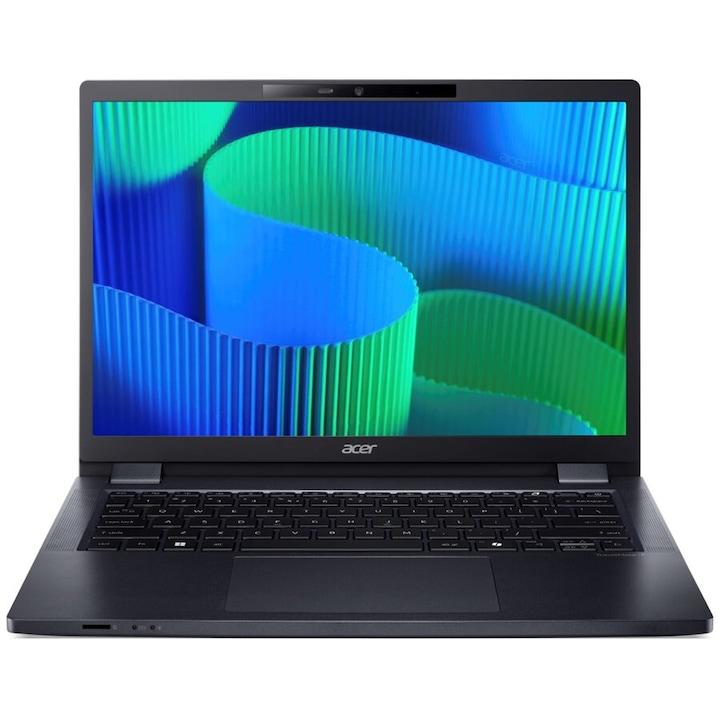 Laptop Acer TravelMate, AMD Ryzen 5 PRO 8540U, SSD 512 GB, 16 GB RAM, 14 inch, Albastru