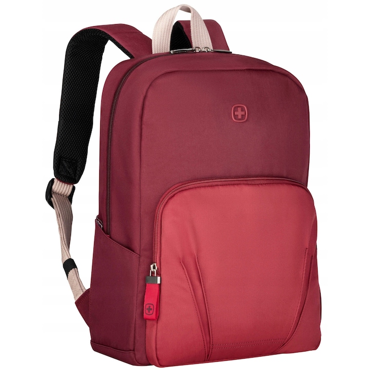 Rucsac laptop Wenger Motion 15.6", rosu, cu curea pe umar si maner