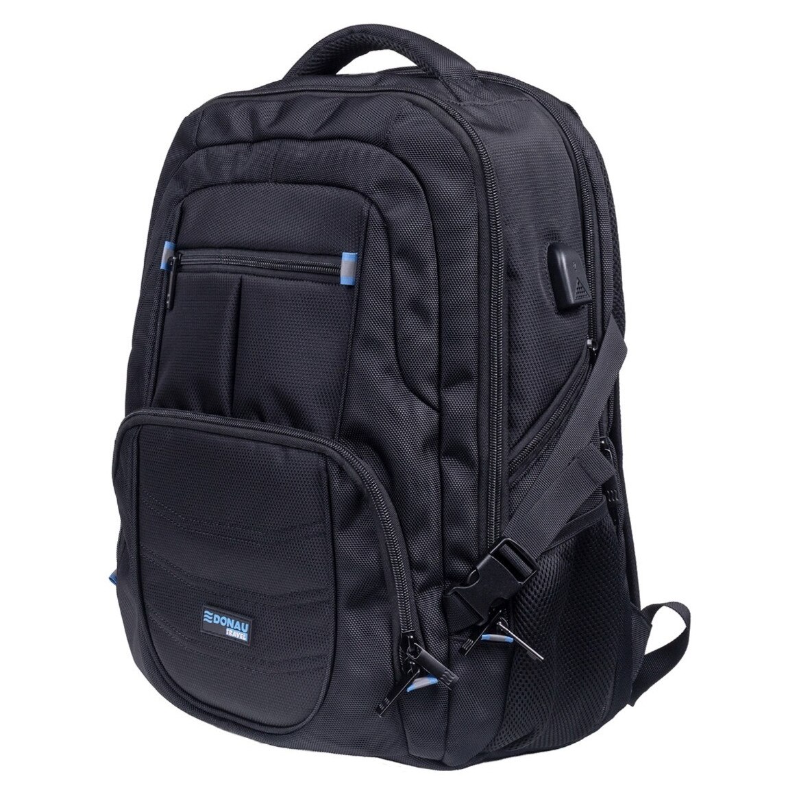 Rucsac pentru laptop 17" Donau Travel Amsterdam, negru