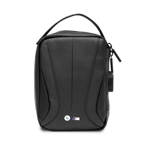 Geanta universala pentru telefon si accesorii BMW Carbon Perforated, Negru