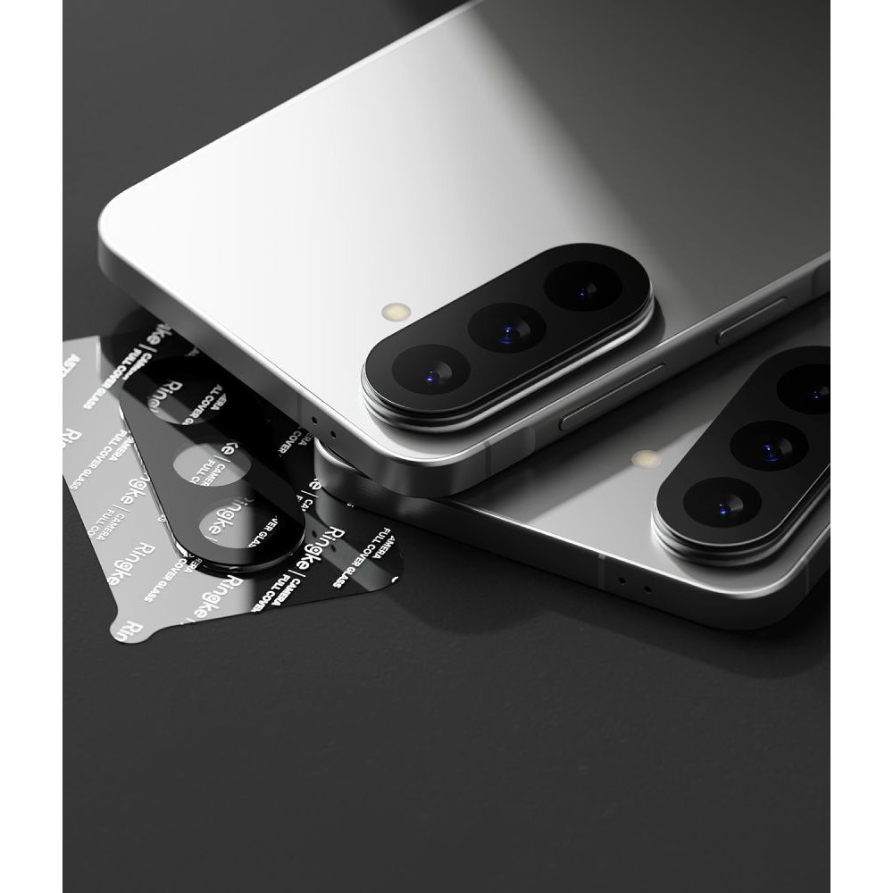 Set 2 folii sticla securizata camera foto Ringke Camera Full Cover compatibile cu Samsung Galaxy A57 5G, Negru