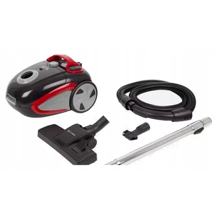 Aspirator cu sac SAUBER n, 600W, negru, eficient pentru curățenie zilnică