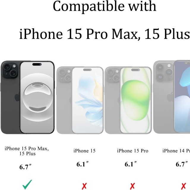 Folie protectie pentru telefon, 2 bucati, iPhone 15 Pro Max, 9H, anti-spion, transparent