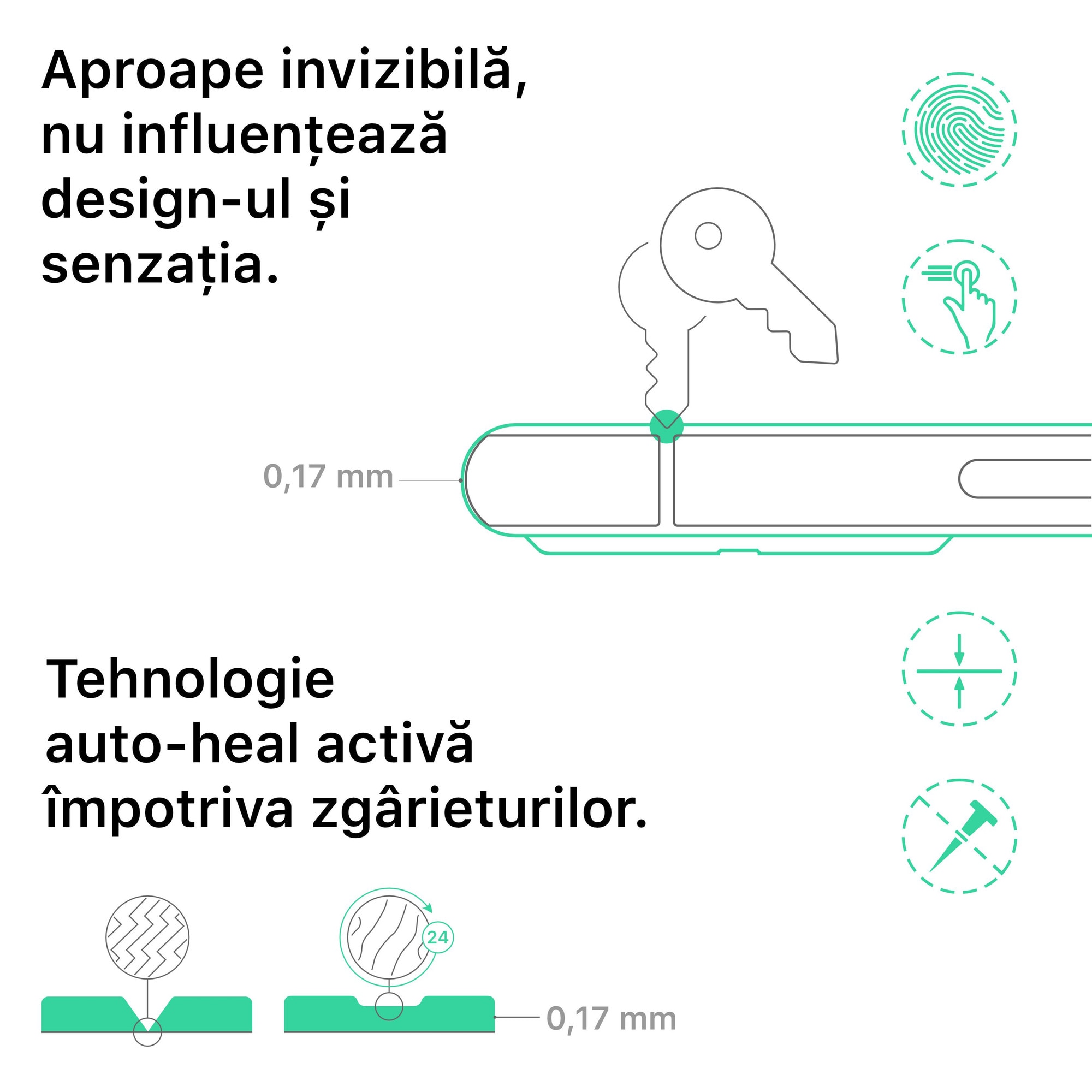 Folie protectie pentru Samsung Galaxy S26 Plus, acoperire ecran compatibil cu husa, Alien Surface