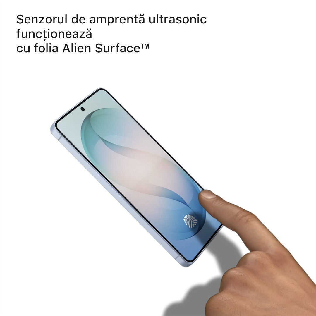 Folie protectie pentru Samsung Galaxy S26 Plus, acoperire ecran compatibil cu husa, Alien Surface