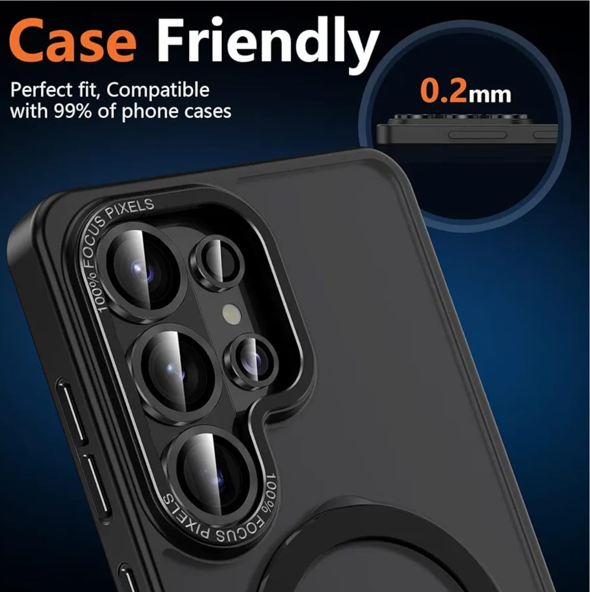 Folie Müller® pentru Protectie Lentila Foto compatibila cu Samsung Galaxy S26 Ultra, Armorite LENS Camring Spate din Sticla, Anti‑zgarieturi, Anti‑soc, Instalare Usoara, Include Servetele Curatare & Stickere