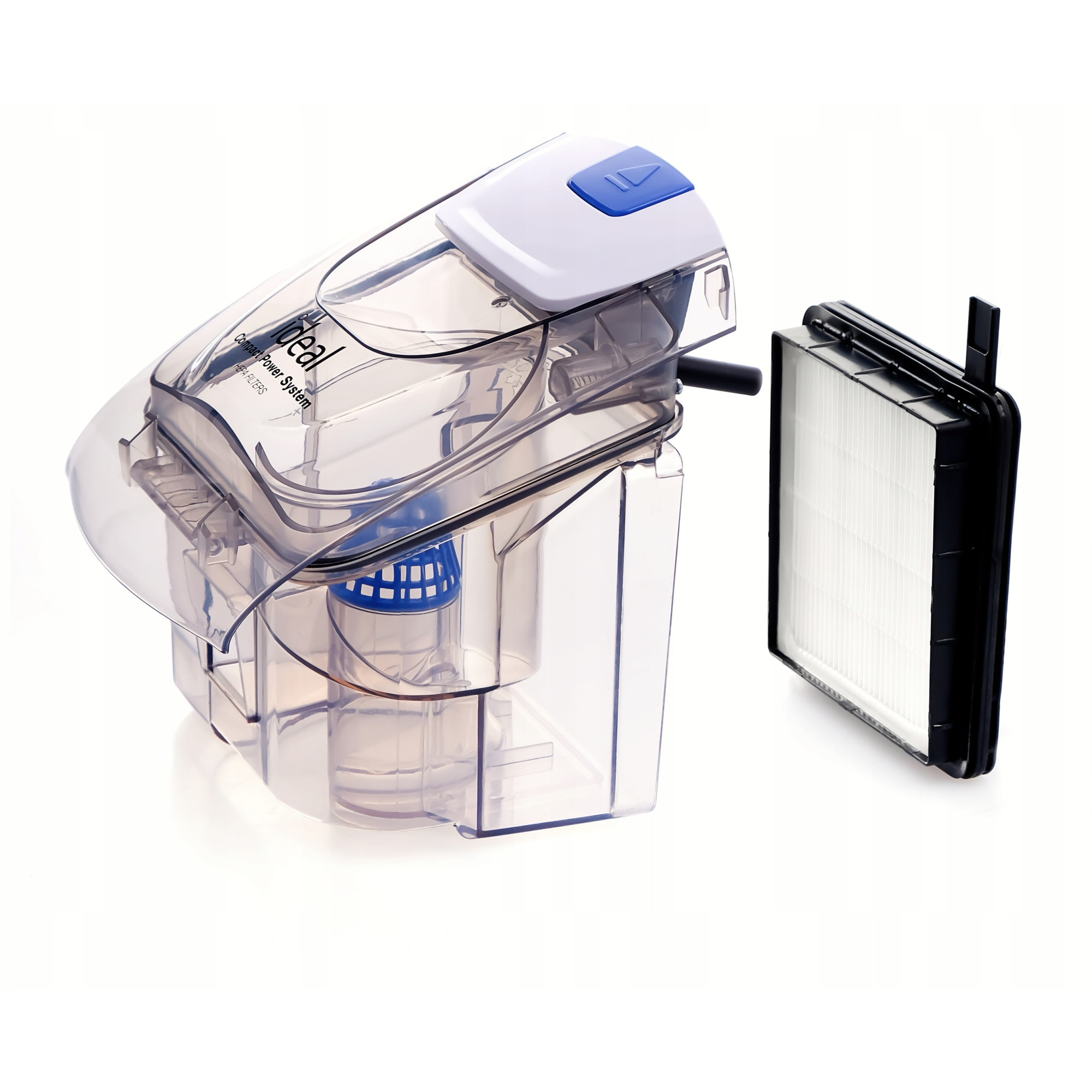 Aspirator fara sac Ideal ID5901, ciclonic, filtru HEPA dublu, 700W, cablu 4,86m cu infasurare automata, multicolor, 1,5L