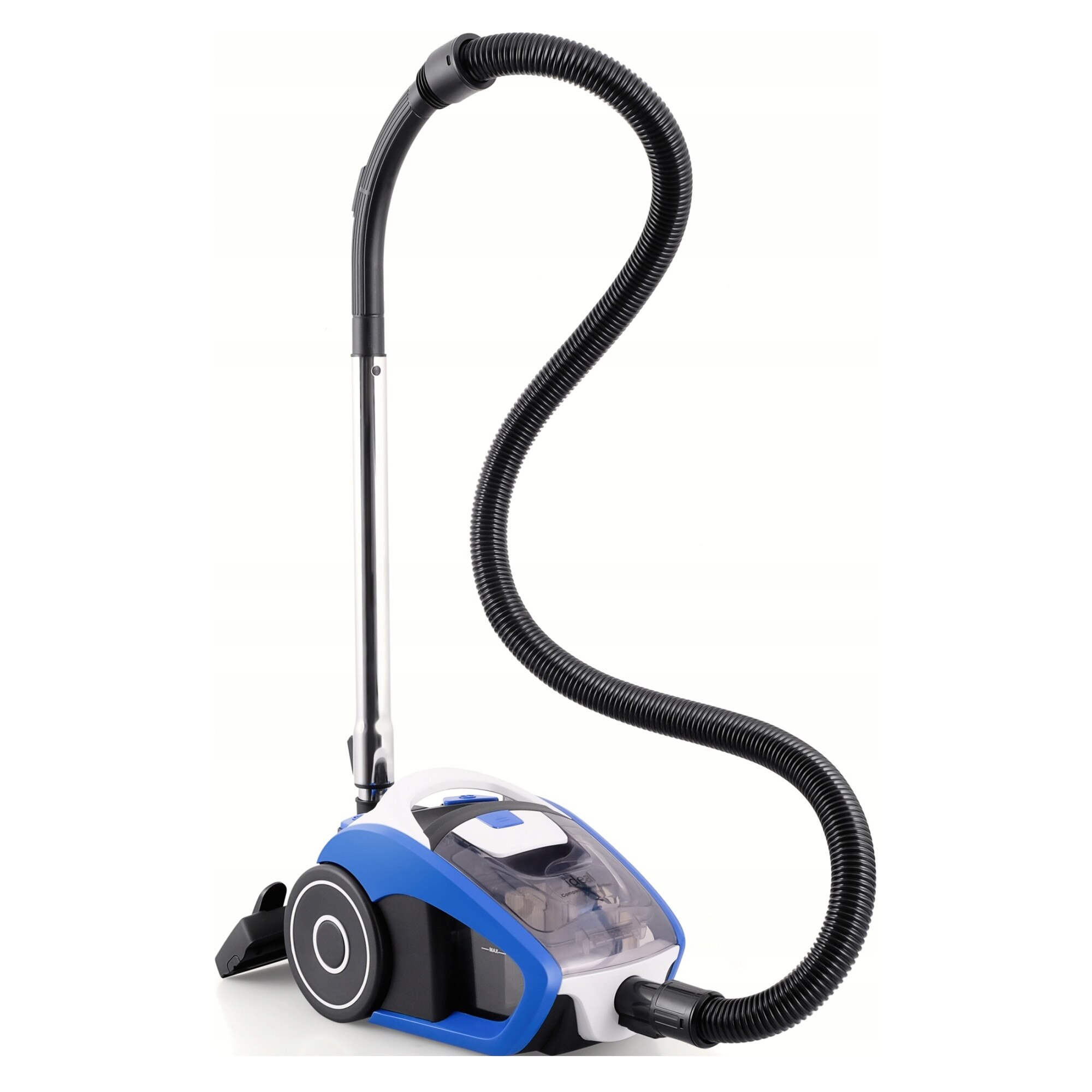 Aspirator fara sac Ideal ID5901, ciclonic, filtru HEPA dublu, 700W, cablu 4,86m cu infasurare automata, multicolor, 1,5L